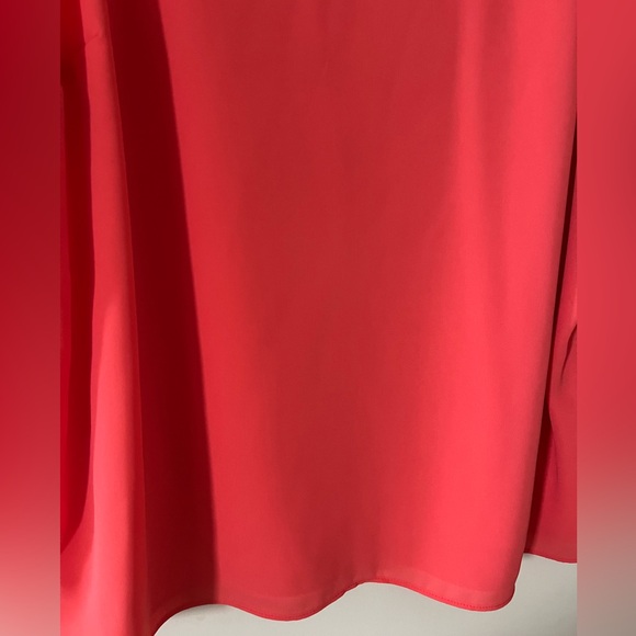 Nine West Deep Coral Women's Sleeveless V-Neck Lined Top Women’s size XL - Picture 8 of 16